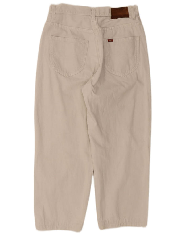Lee Mens Riders Cropped Jeans W33 L24 White Cotton