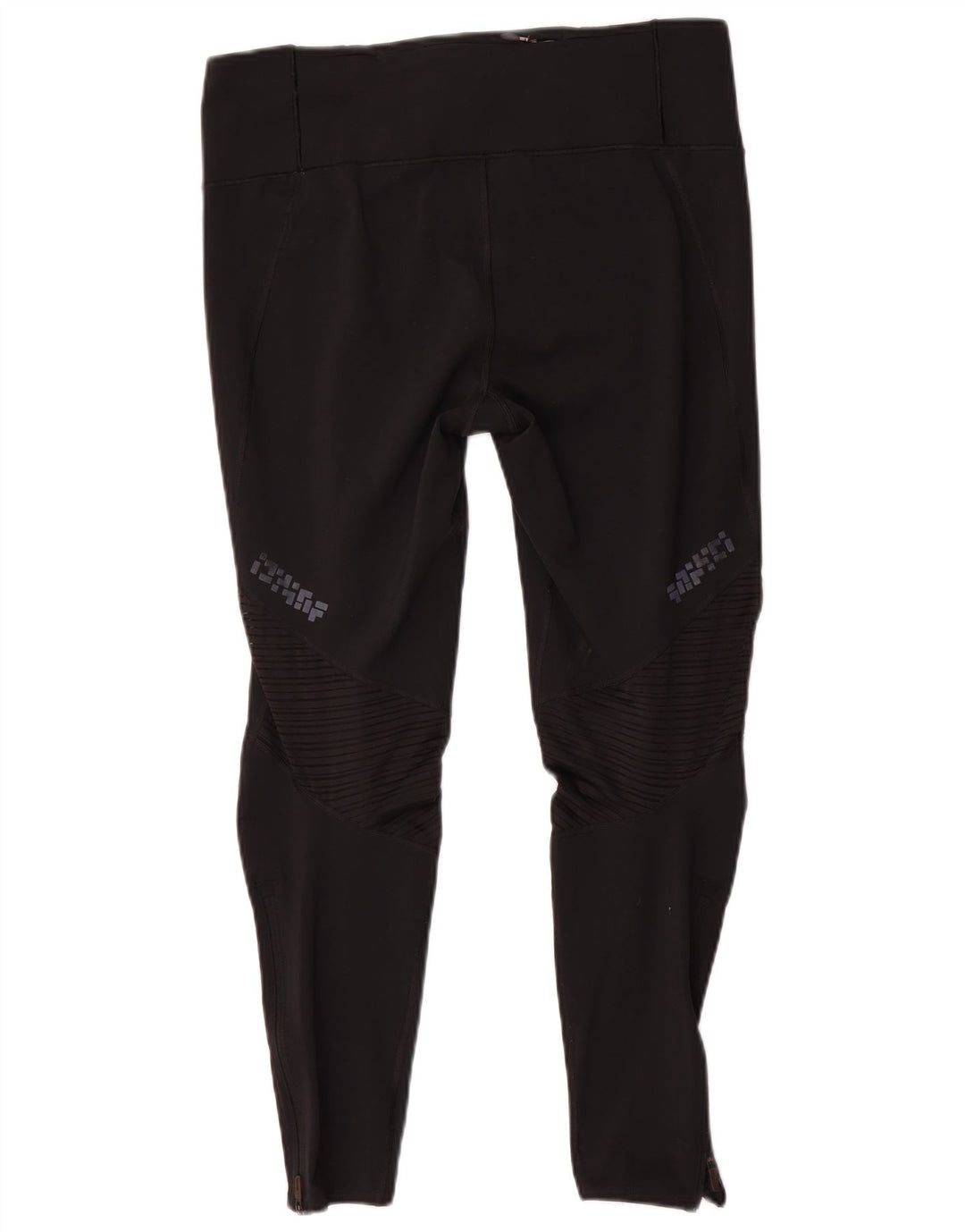 Adidas Womens Climacool Graphic Leggings UK 16/18 Large Black Polyester