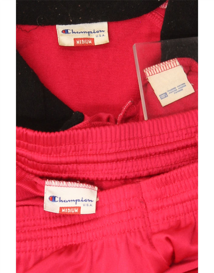 Champion Mens Full Tracksuit Medium Red Polyester