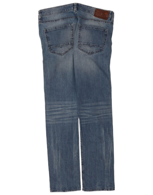 Hugo Boss Mens Straight Jeans W32 L32 Blue Cotton