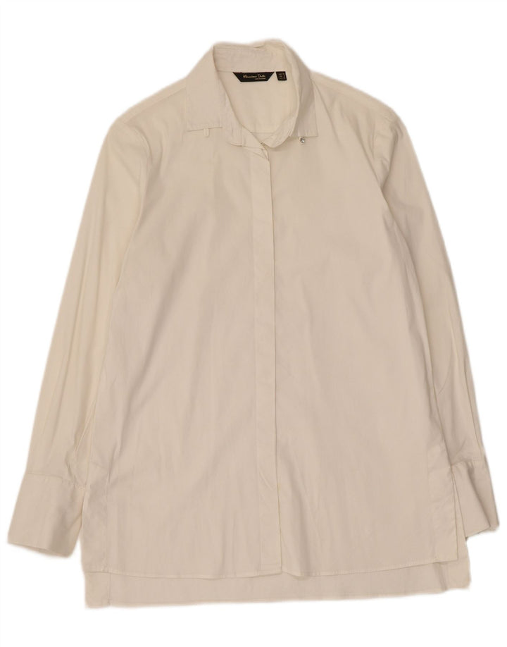 MASSIMO DUTTI Womens Shirt EU 36 XS White