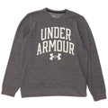 UNDER ARMOUR Mens Graphic Sweatshirt Jumper Large Grey Flecked Cotton