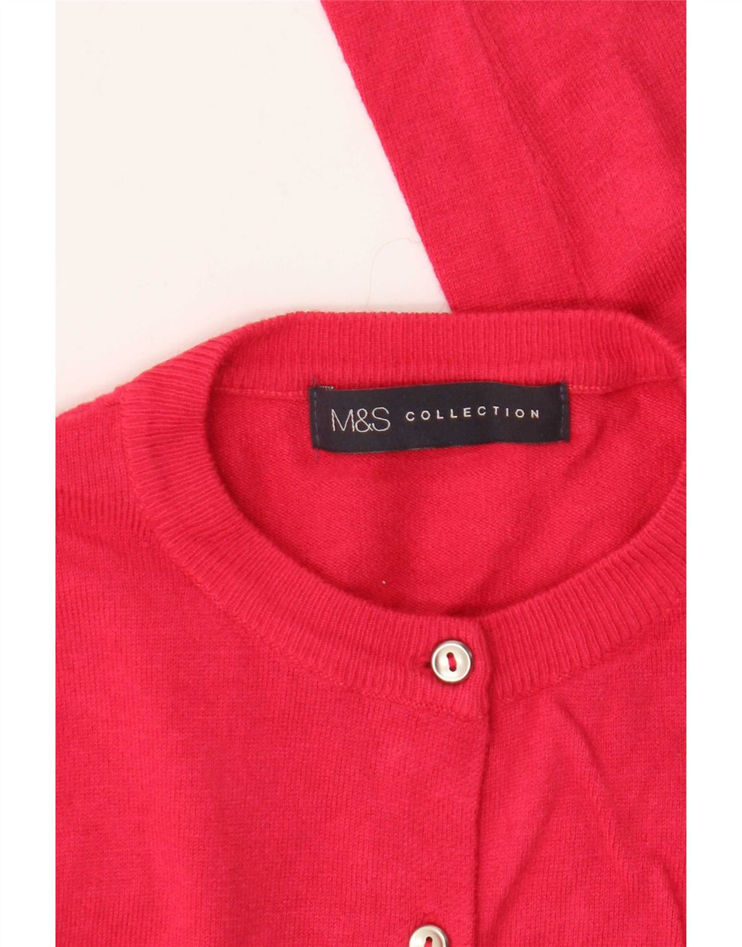 Marks & Spencer Womens Cardigan Sweater UK 10 Small Pink