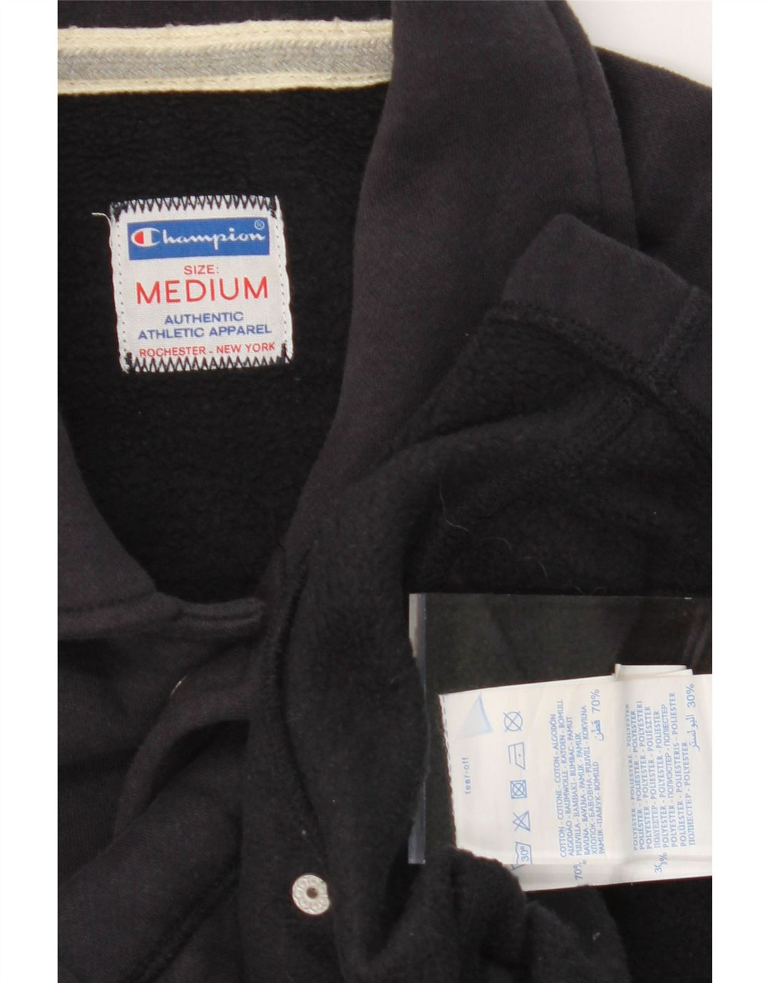 CHAMPION Mens Tracksuit Top Jacket Medium Navy Blue Cotton Vintage Champion and Second-Hand Champion from Messina Hembry 
