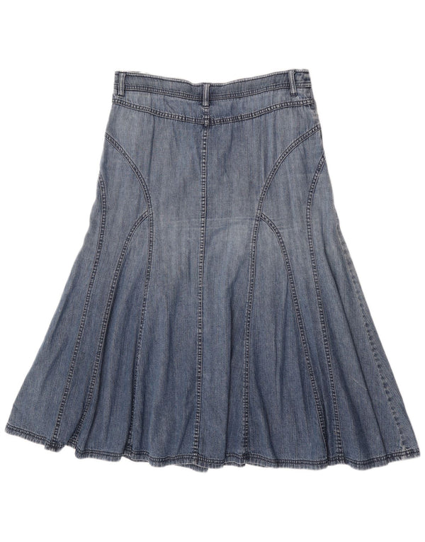 Marks & Spencer Womens Denim Skirt UK 14 Large W34  Blue Cotton