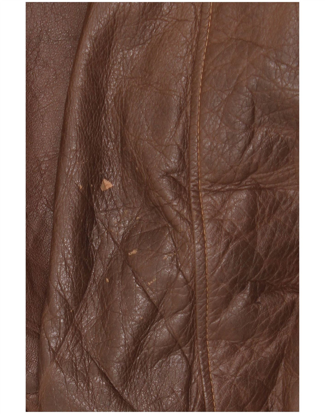 Vintage Mens Leather Jacket UK 44 2XL Brown Leather