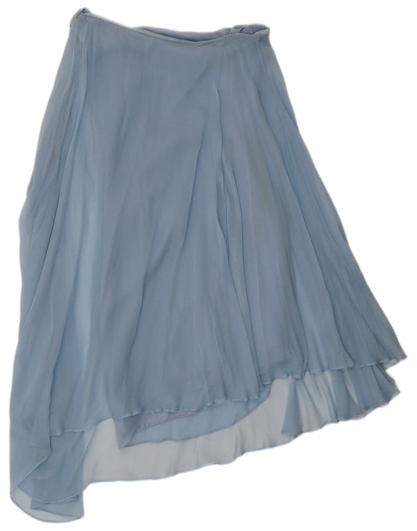Vintage Womens Asymmetrical Skirt W30 Medium Blue