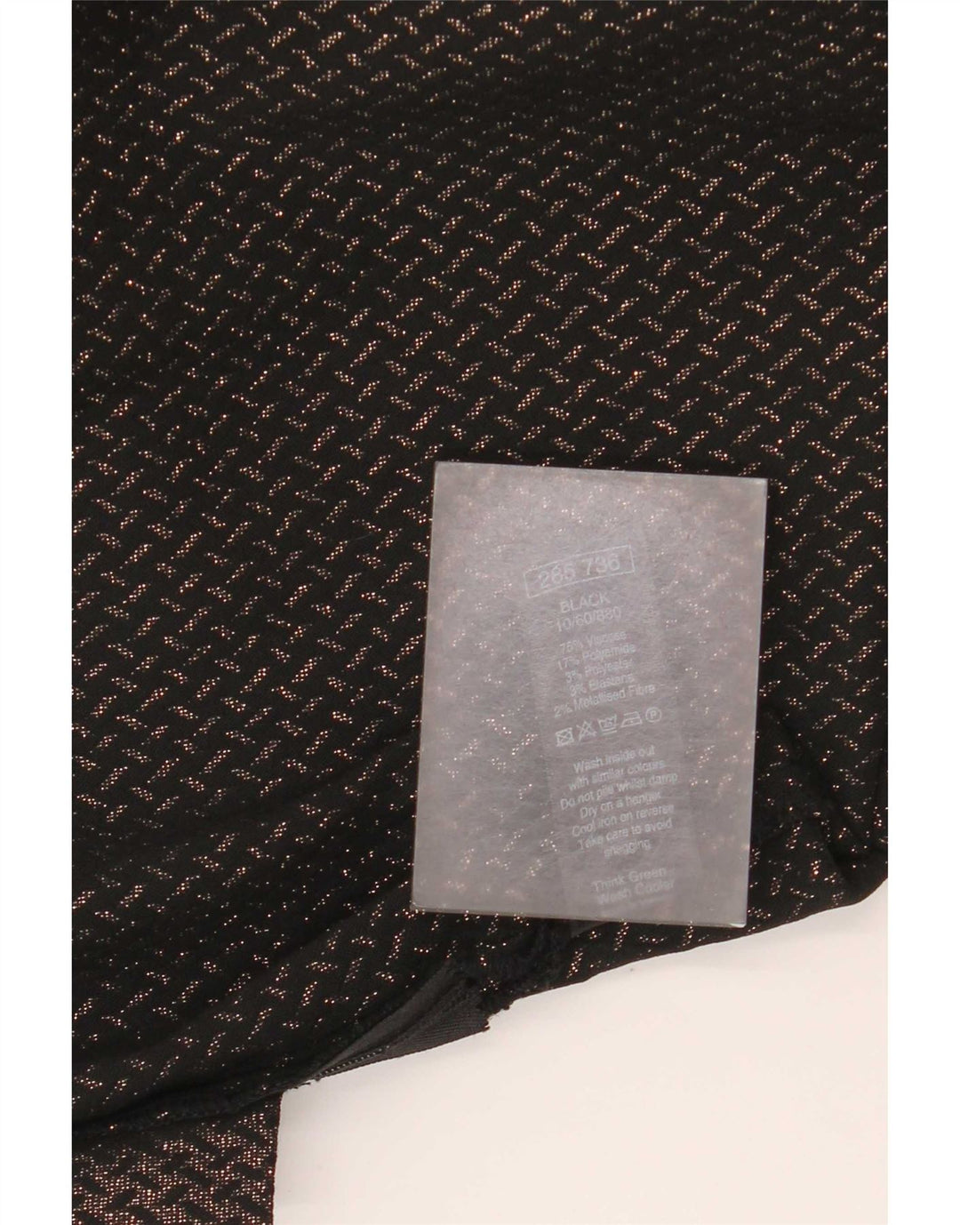 M&Co Womens Abstract Pattern Slim Casual Trousers UK 14 Large W35 L29 Black