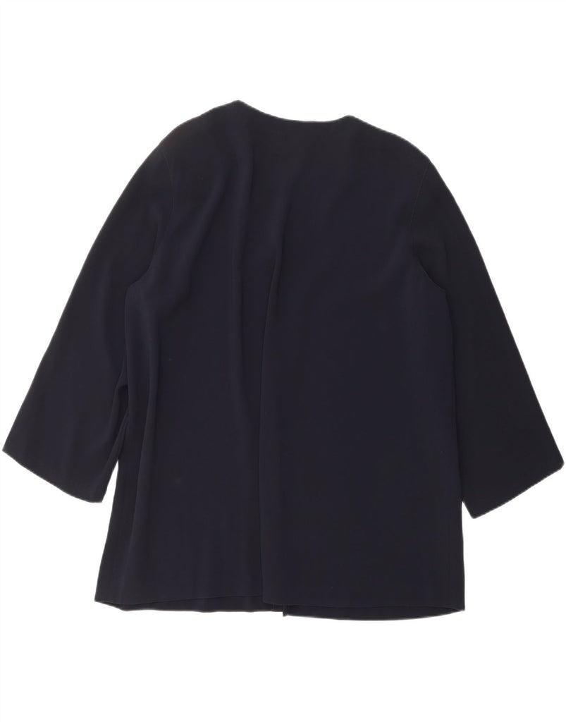 MARINA RINALDI Womens Cardigan Top Size 25 Large Navy Blue Triacetate Vintage Marina Rinaldi and Second-Hand Marina Rinaldi from Messina Hembry 