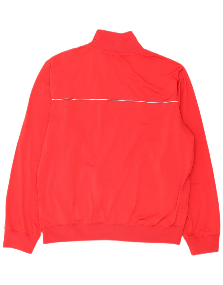 Nike Mens Tracksuit Top Jacket Large Red Polyester