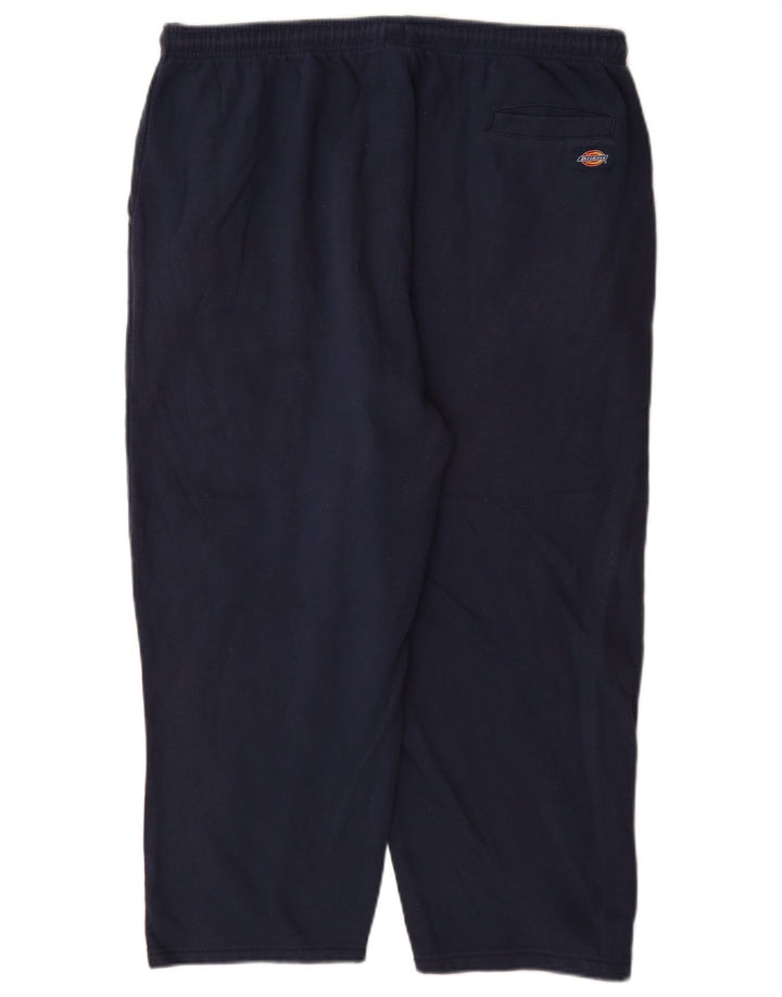 Dickies Mens Crop Tracksuit Trousers 2XL  Navy Blue Cotton