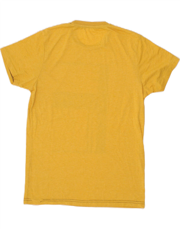 JACK & JONES Mens Graphic T-Shirt Top Medium Yellow Vintage Jack & Jones and Second-Hand Jack & Jones from Messina Hembry 