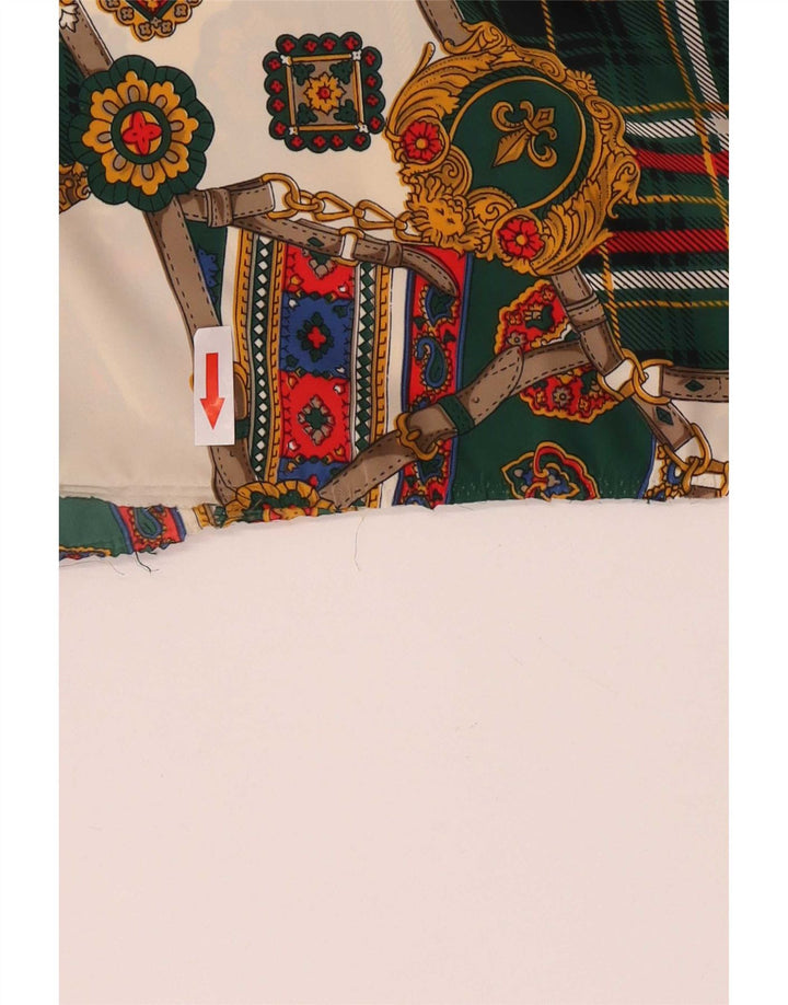 Vintage Womens Pullover Shirt Blouse UK 16 Large Multicoloured Floral