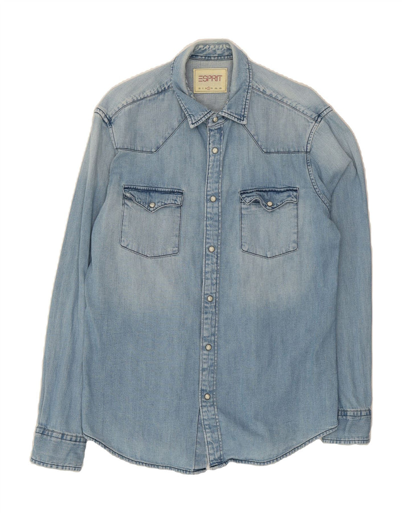ESPRIT Mens Denim Shirt Large Blue Vintage Esprit and Second-Hand Esprit from Messina Hembry 