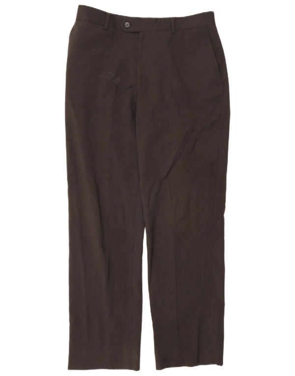 Zara Mens Straight Chino Trousers EU 44 Large W34 L32 Brown