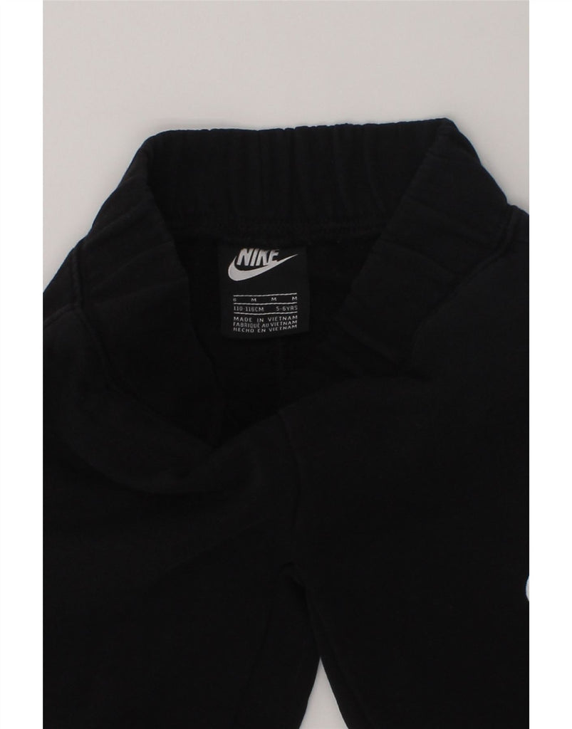 NIKE Boys Tracksuit Trousers Joggers 4-5 Years Black Cotton | Vintage Nike | Thrift | Second-Hand Nike | Used Clothing | Messina Hembry 