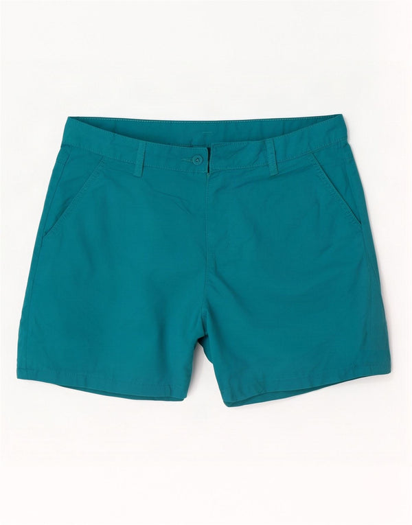 Mountain Warehouse Womens Chino Shorts UK 12 Medium W32 Blue