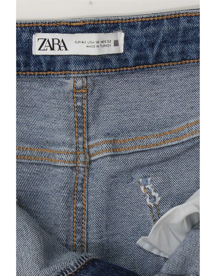 Zara Womens Cropped Jeans EU 42 Large W32 L25 Blue