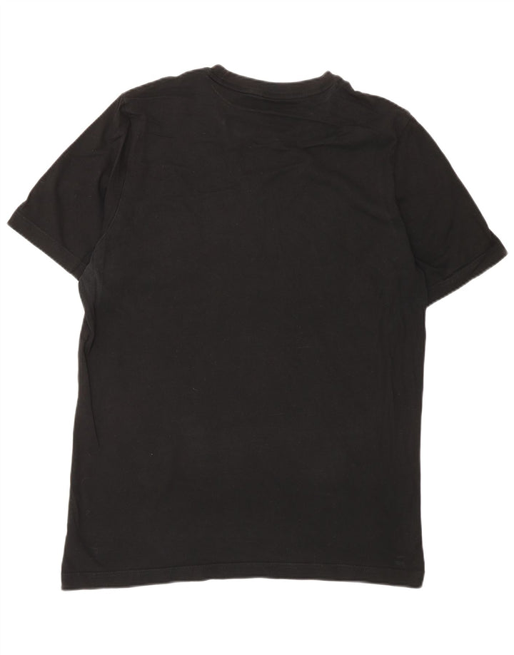 PUMA Mens Graphic T-Shirt Top Medium Black Cotton