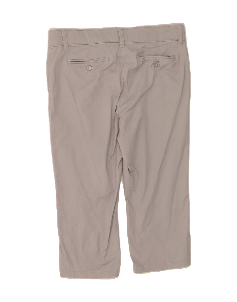 LEE Womens Riders Straight Capri Trousers US 10 Large W34 L19 Grey Cotton Vintage Lee and Second-Hand Lee from Messina Hembry 