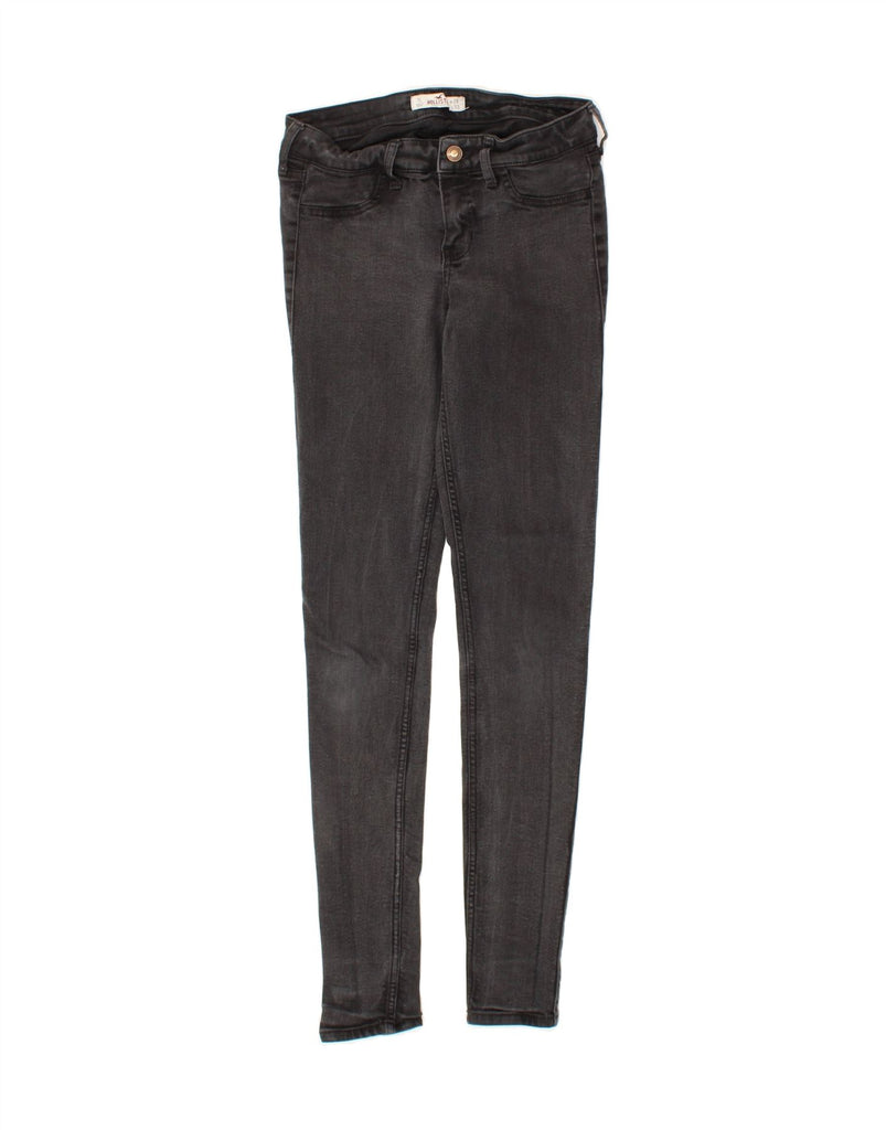 HOLLISTER Womens Long and Lean Skinny Jeans US 7 Medium W28 L33 Grey Vintage Hollister and Second-Hand Hollister from Messina Hembry 