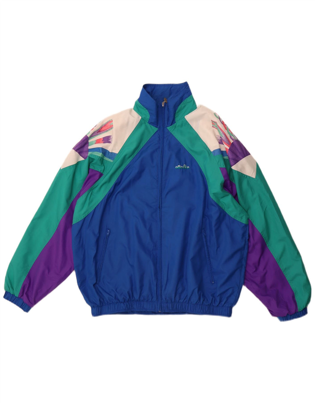 Ellesse Mens Loose Fit Full Tracksuit IT 48 Medium Blue Colourblock