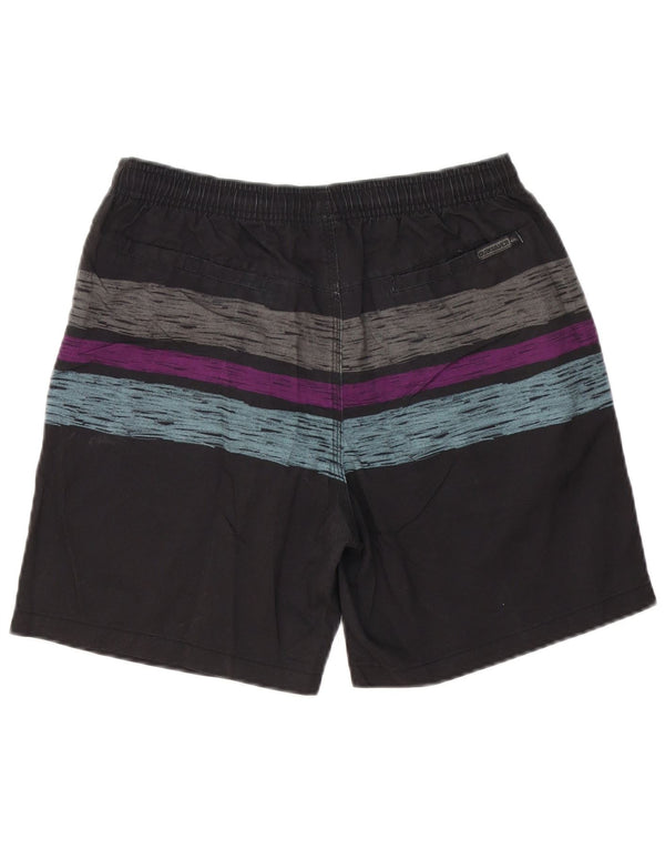 Quiksilver Mens Swimming Shorts Small Black Colourblock Polyester