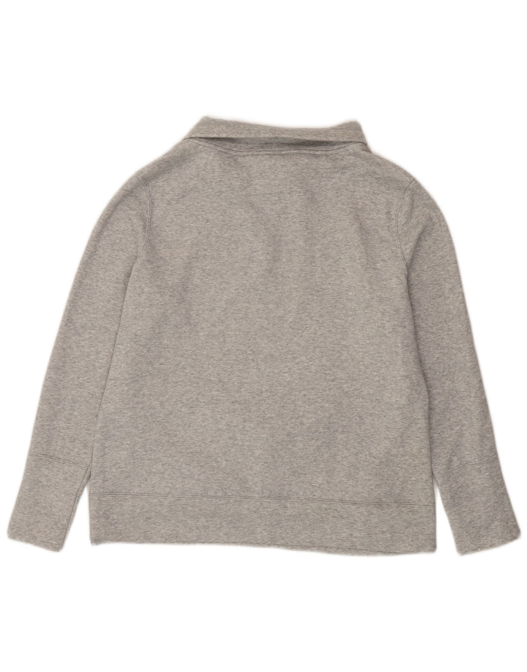 PUMA Womens Graphic Roll Neck Sweatshirt Jumper UK 16 Large Grey Flecked