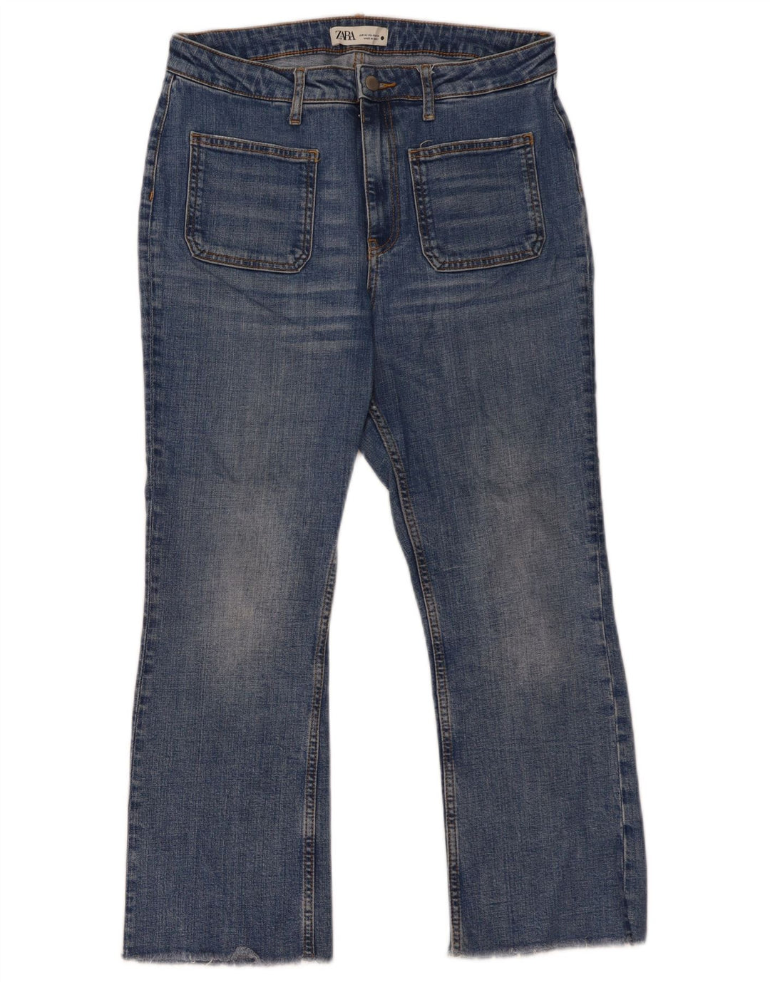 ZARA Womens Straight Jeans EU 42 Large W32 L27 Blue Cotton