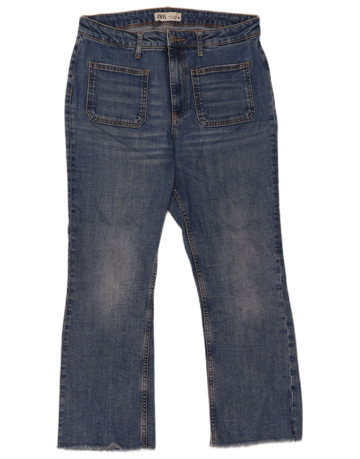 ZARA Womens Straight Jeans EU 42 Large W32 L27 Blue Cotton