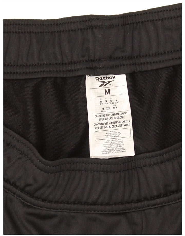 Reebok Womens Tracksuit Trousers Joggers UK 12/14 Medium Black Polyester