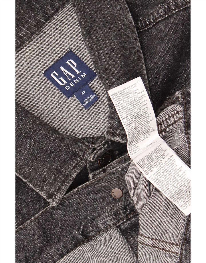Gap Mens Denim Jacket UK 34 XS Grey Cotton