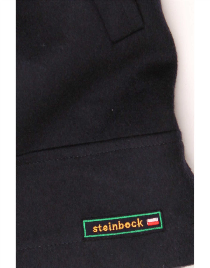 Steinbock Mens Overcoat IT 52 XL Navy Blue Wool