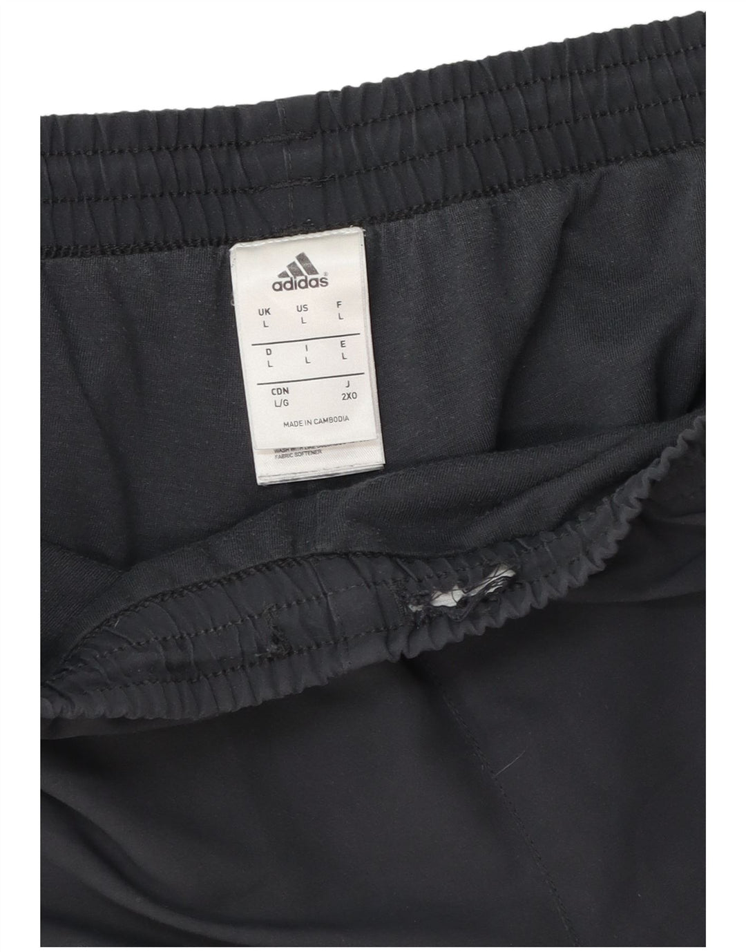 Adidas Mens Tracksuit Trousers Large  Black Polyester