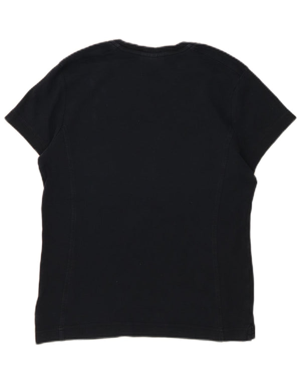 CHAMPION Womens Easy Fit T-Shirt Top UK 14 Large Navy Blue