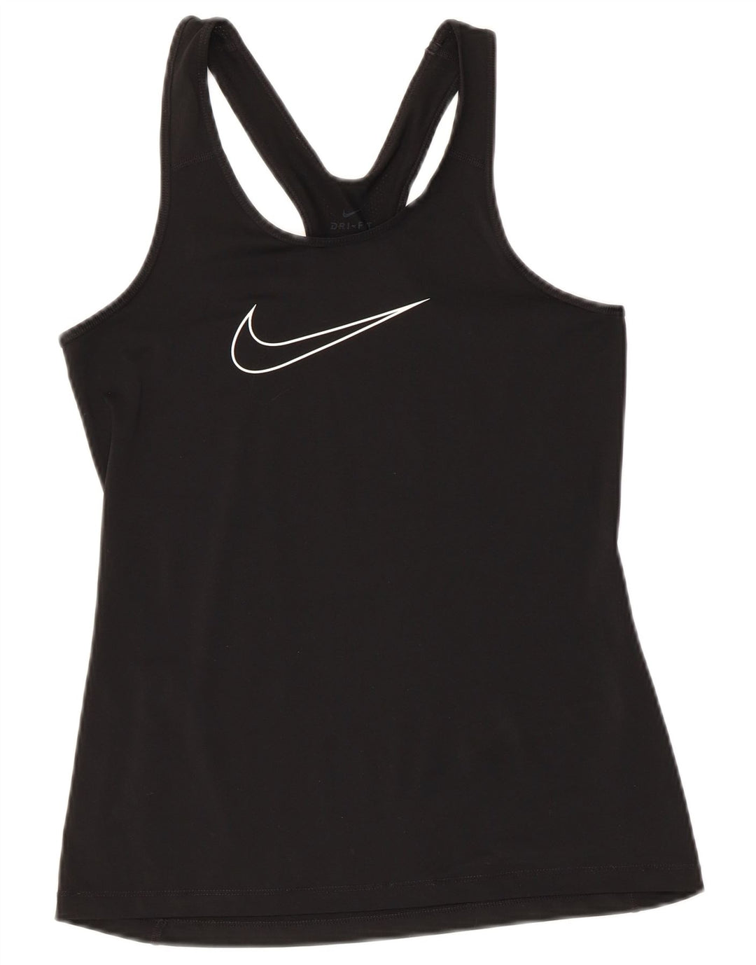 Nike Womens Graphic Vest Top UK 10 Small Black Polyester