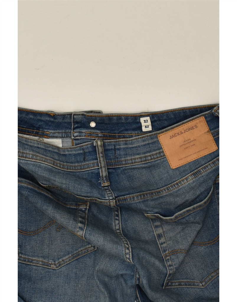 JACK & JONES Mens Liam Slim Jeans W32 L32 Navy Blue Cotton | Vintage Jack & Jones | Thrift | Second-Hand Jack & Jones | Used Clothing | Messina Hembry 