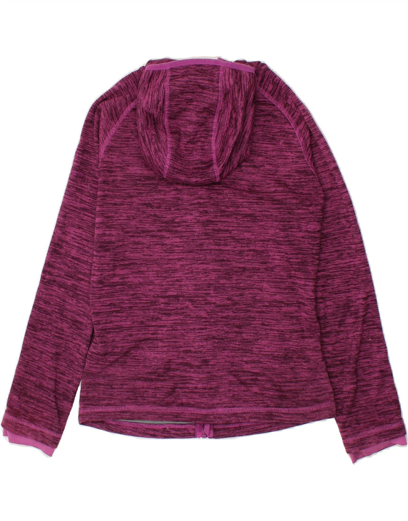 TRESPASS Womens Hooded Fleece Jacket UK 6 XS Pink Flecked Polyester | Vintage Trespass | Thrift | Second-Hand Trespass | Used Clothing | Messina Hembry 