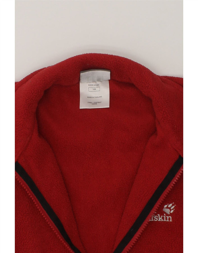 JACK WOLFSKIN Girls Fleece Jacket 13-14 Years Red Polyester | Vintage Jack Wolfskin | Thrift | Second-Hand Jack Wolfskin | Used Clothing | Messina Hembry 