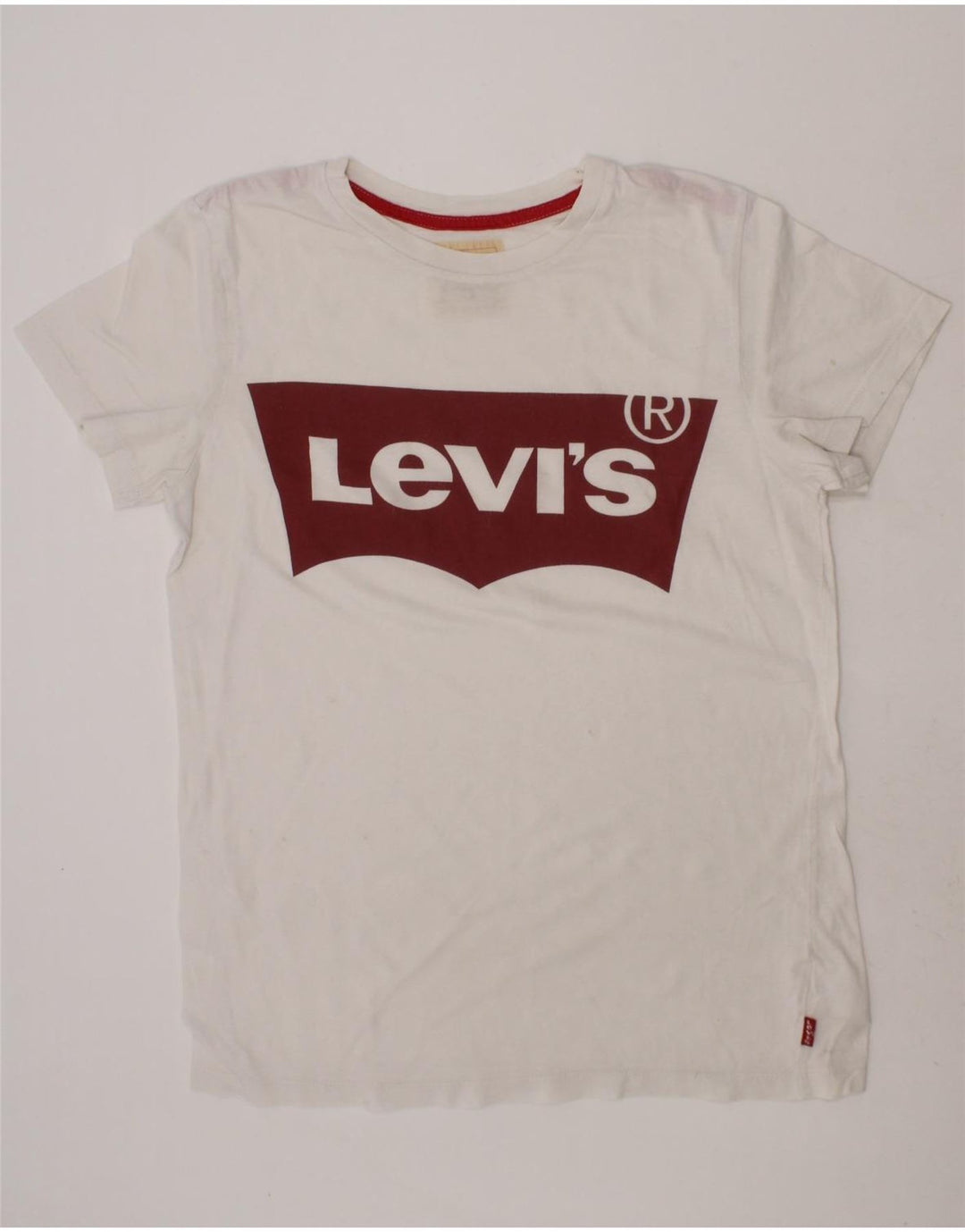 LEVI'S Boys Graphic T-Shirt Top 13-14 Years White Cotton Vintage Levi's and Second-Hand Levi's from Messina Hembry 