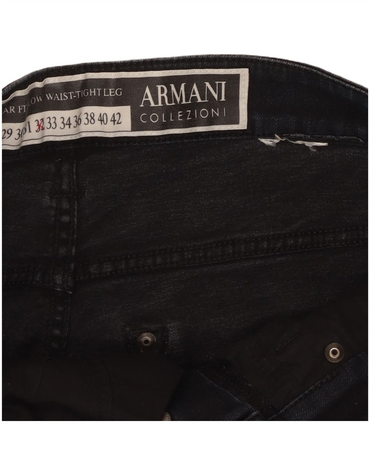 Armani Mens Straight Jeans W32 L27 Navy Blue