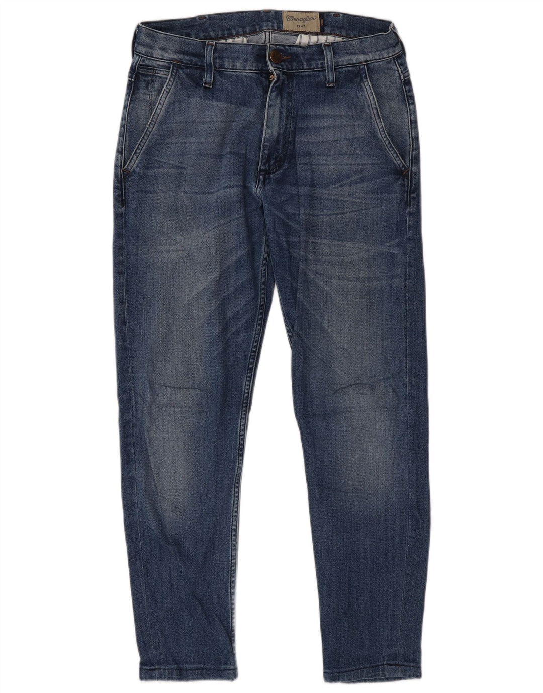 WRANGLER Mens Chino Slim Jeans W31 L34 Blue Cotton