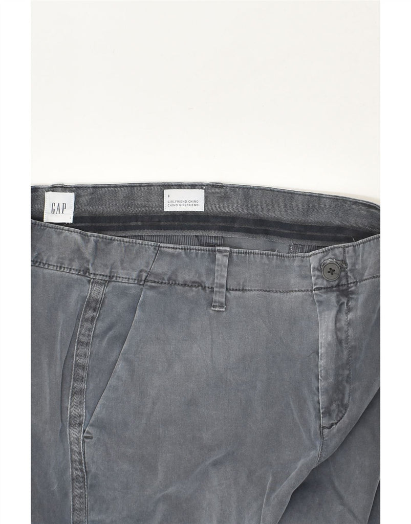 GAP Womens Girlfriend Slim Chino Trousers US 8 Medium W30 L28 Grey Cotton | Vintage Gap | Thrift | Second-Hand Gap | Used Clothing | Messina Hembry 