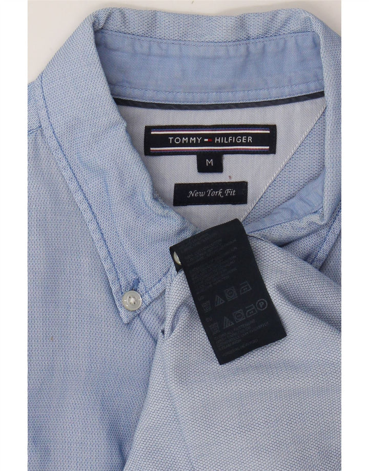 TOMMY HILFIGER Mens New York Fit Shirt Medium Blue Cotton Vintage Tommy Hilfiger and Second-Hand Tommy Hilfiger from Messina Hembry 