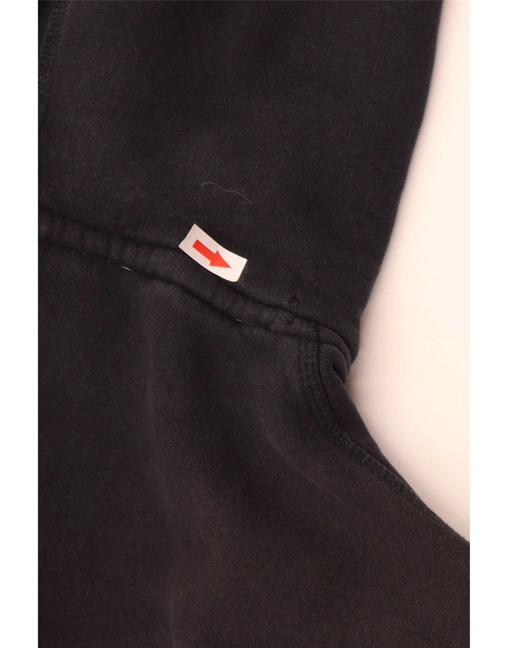 Superdry Mens Graphic Hoodie Jumper Large Black Cotton