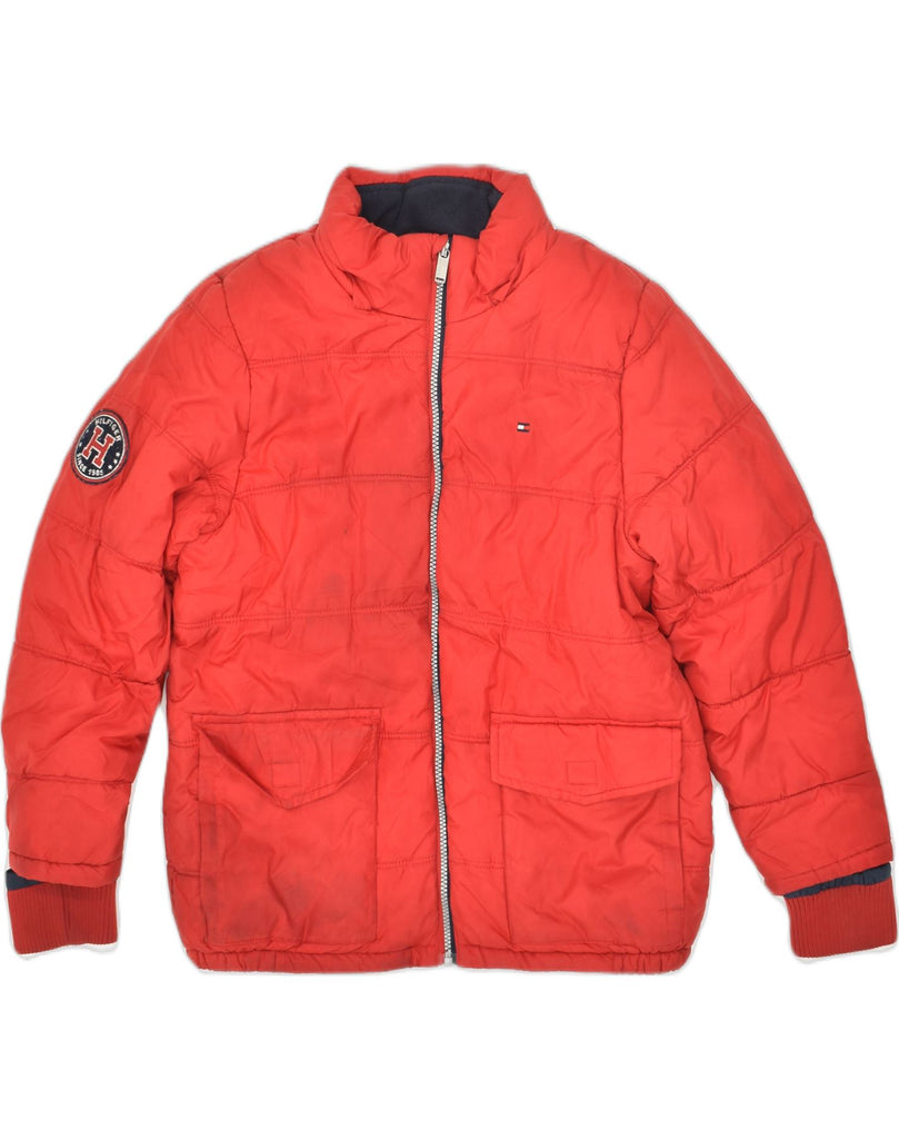 TOMMY HILFIGER Boys Padded Jacket 14-15 Years Large  Red | Vintage Tommy Hilfiger | Thrift | Second-Hand Tommy Hilfiger | Used Clothing | Messina Hembry 