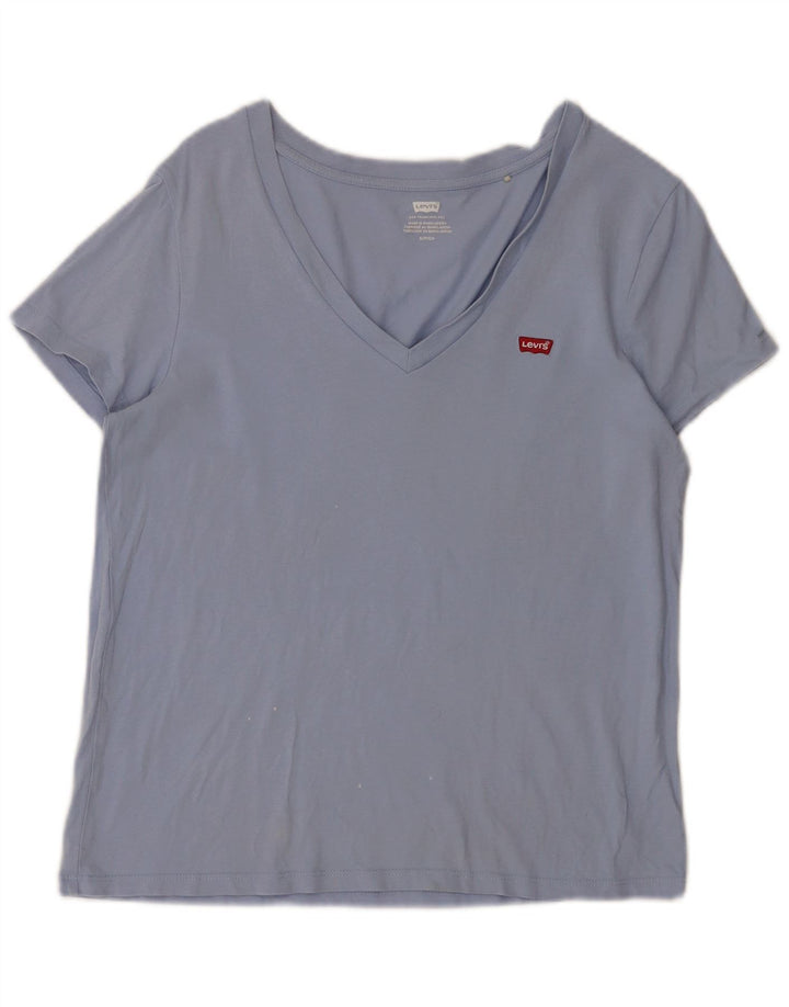 Levi's Womens T-Shirt Top UK 10 Small Blue