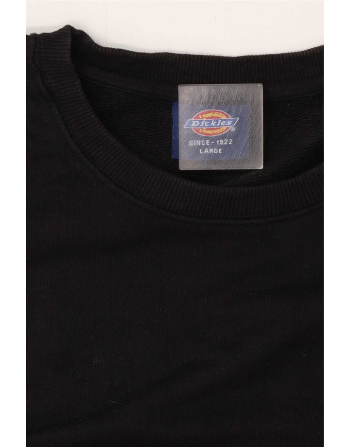 Dickies Mens Sweatshirt Jumper Large Black