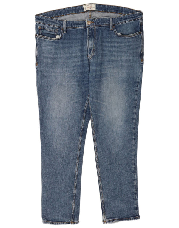 Fat Face Mens Slim Jeans W42 L28 Blue Cotton