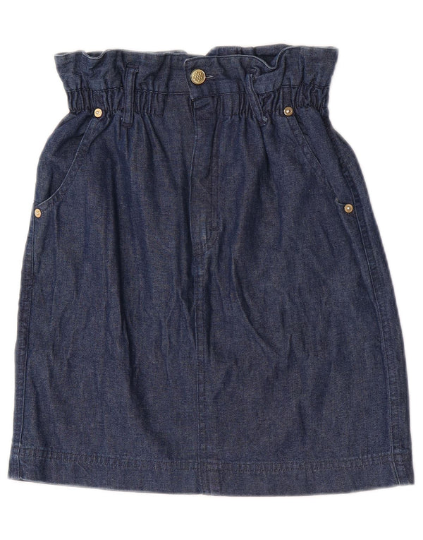 Laura Biagiotti Girls Denim Skirt 9-10 Years 2XL W23  Navy Blue Cotton